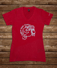 Load image into Gallery viewer, Tri-blend V-Neck Ladies&#39; Tee
